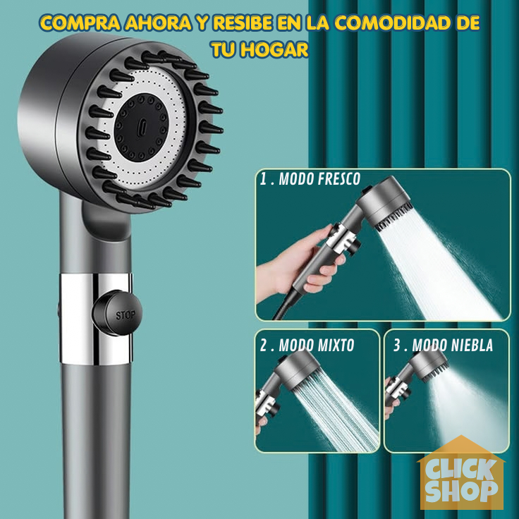 Cabezal Ducha Alta Presion Masajeadora