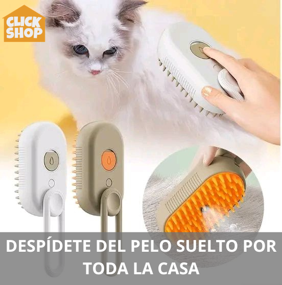 Cepillo Para Mascotas A Vapor Recargable