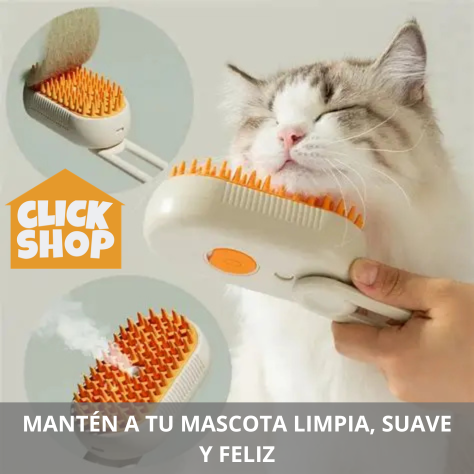 Cepillo Para Mascotas A Vapor Recargable